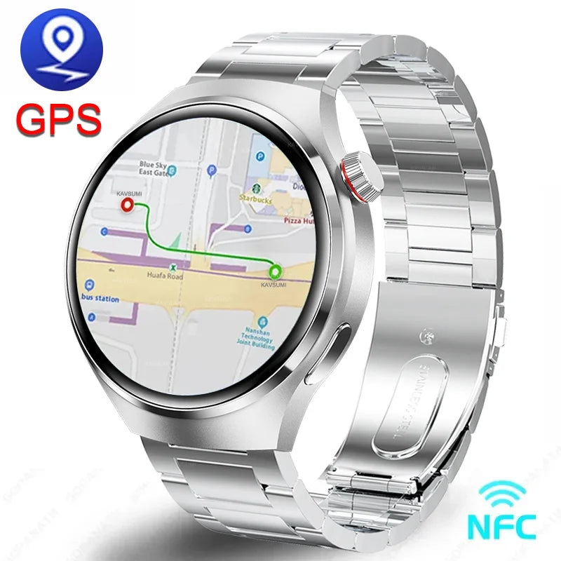 Montre intelligente de sport NDavid pour homme, traqueur GPS, écran HD AMOLED 2024 ", fréquence cardiaque, glycémie, appel Bluetooth, 1.53x360, nouveau, 360